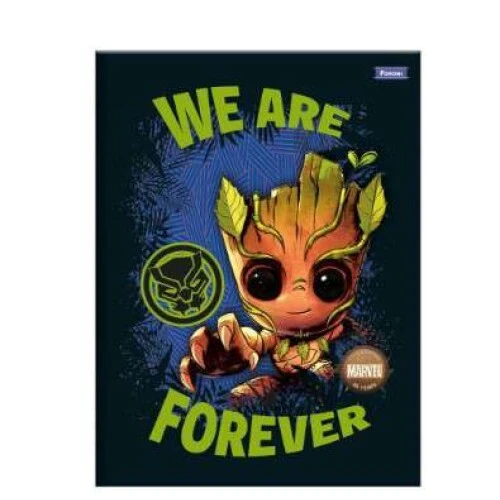 Caderno Brochurão I Am Groot 80 Folhas - Foroni