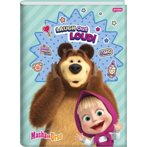 Caderno Brochurão Masha e o Urso 80 Folhas - Jandaia