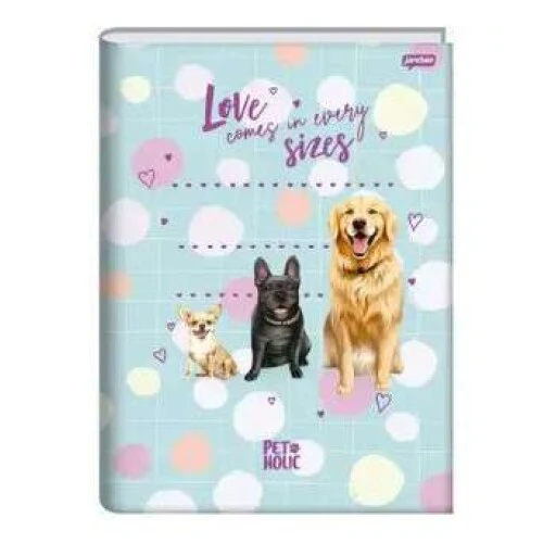 Caderno Brochurão Pet Holic 80 Folhas - Jandaia