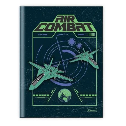 Caderno Brochurao Air Kombat 80 Folhas  Cadersil
