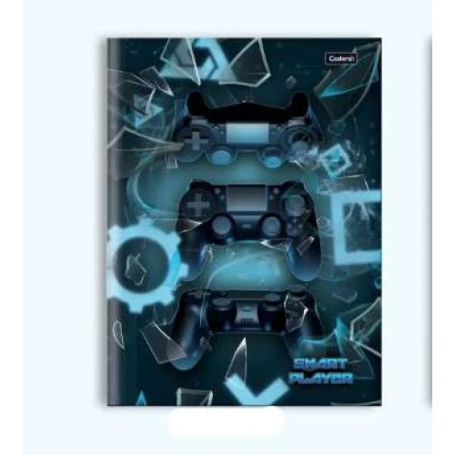 Caderno Universitário 1 matéria Smart Player 80 Folhas - Cadersil