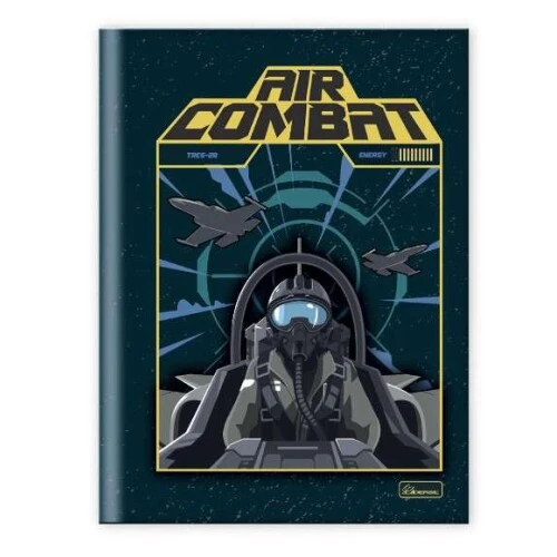 Caderno Brochurao Air Kombat 80 Folhas  Cadersil