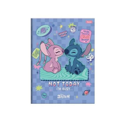 Caderno Brochurão Stitch 80 Folhas - Foroni