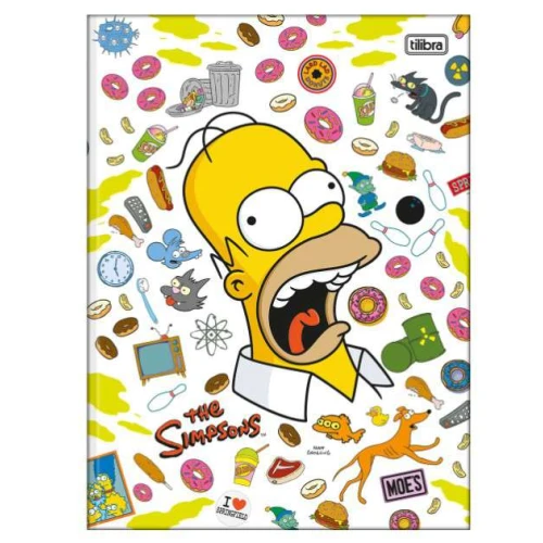 Caderno Brochurão The Simpsons 80 Folhas - Tilibra
