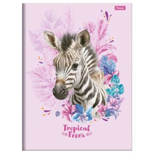 Caderno Brochurão Tropical Ferver 80 Folhas - Foroni
