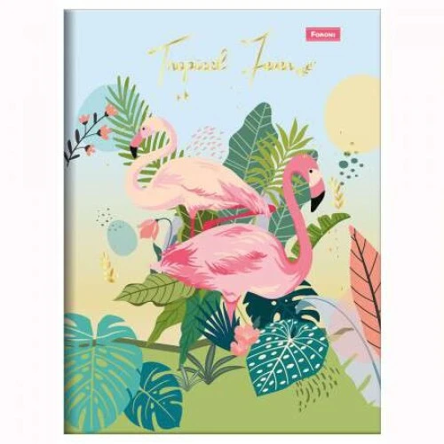 Caderno Brochurão Tropical Ferver 80 Folhas - Foroni