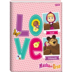 Caderno Brochurão Masha e o Urso 80 Folhas - Jandaia