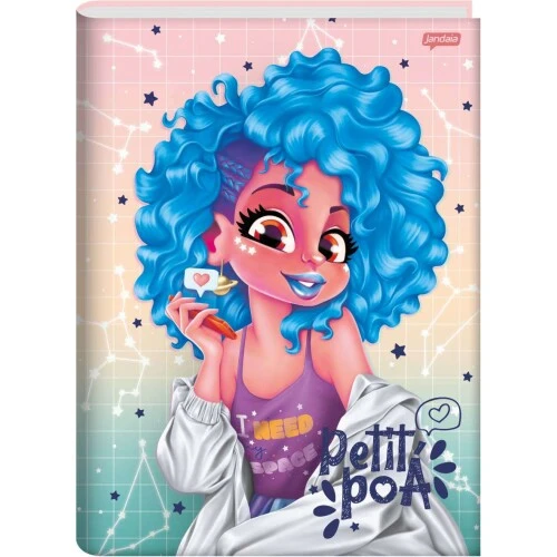 Caderno Brochurão Petit Poá 80 Folhas - Jandaia Caderno Brochurão Petit Poá 80 Folhas - Jandaia