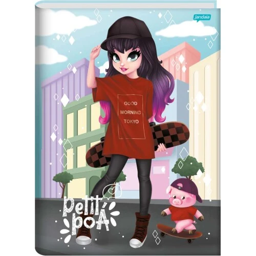 Caderno Brochurão Petit Poá 80 Folhas - Jandaia Caderno Brochurão Petit Poá 80 Folhas - Jandaia