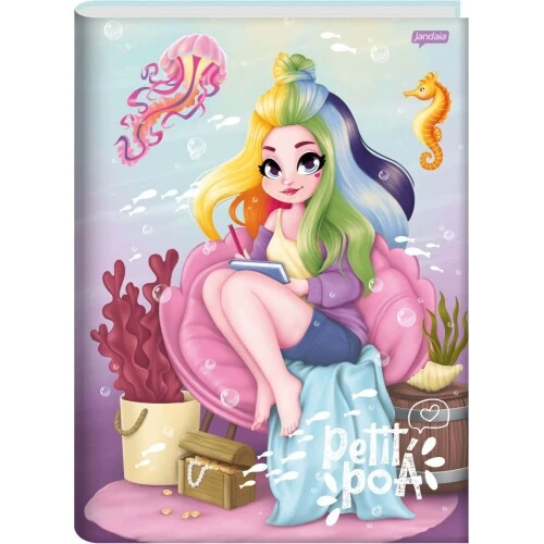 Caderno Brochurão Petit Poá 80 Folhas - Jandaia Caderno Brochurão Petit Poá 80 Folhas - Jandaia