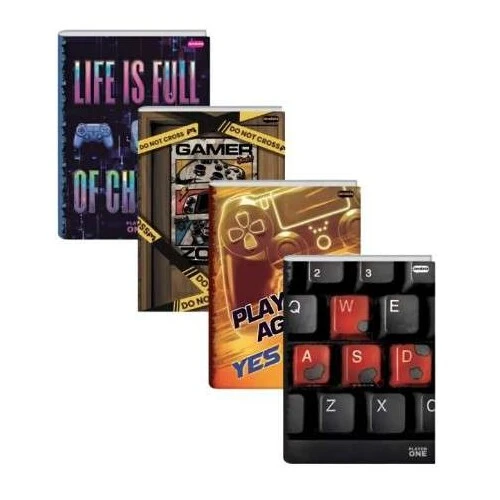 Caderno Brochurrão Player 80 Folhas - Jandaia