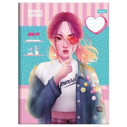 Caderno Caligrafia Amigas Para Sempre 40 Folhas - Foroni