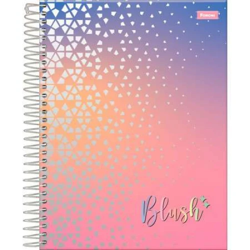 Caderneta Escolar CD 96 Folhas Blush - Foroni