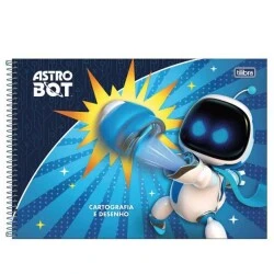 Caderno Desenho 80 Folhas Astro Bot - Tilibra