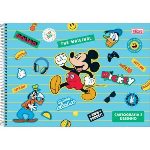 Caderno Desenho 80 Folhas Mickey - Tilibra Caderno Desenho 80 Folhas Mickey - Tilibra