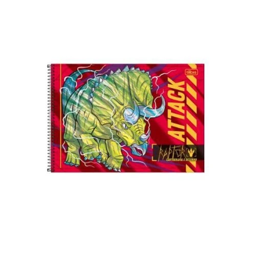 Caderno Desenho 80 Folhas Raptor - Tilibra