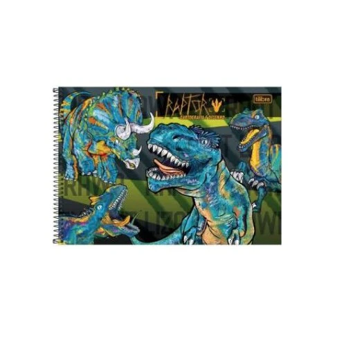 Caderno Desenho 80 Folhas Raptor - Tilibra