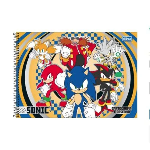 Caderno Desenho 80 Folhas Sonic - Tilibra