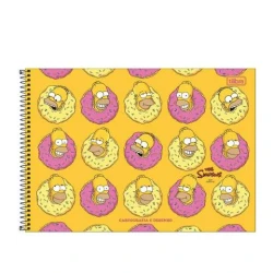 Caderno Desenho Simpsons 80 folhas - Tilibra