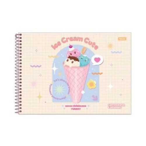 Caderno Desenho Sugar Rush 80 Folhas - Foroni