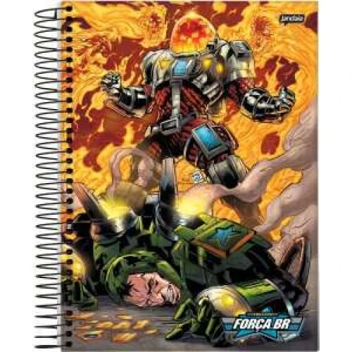 Caderno Espiral 11 Força BR 80 Folhas - Jandaia