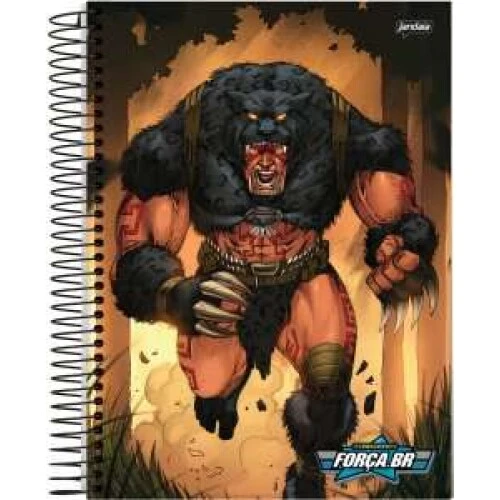 Caderno Espiral 11 Força BR 80 Folhas - Jandaia