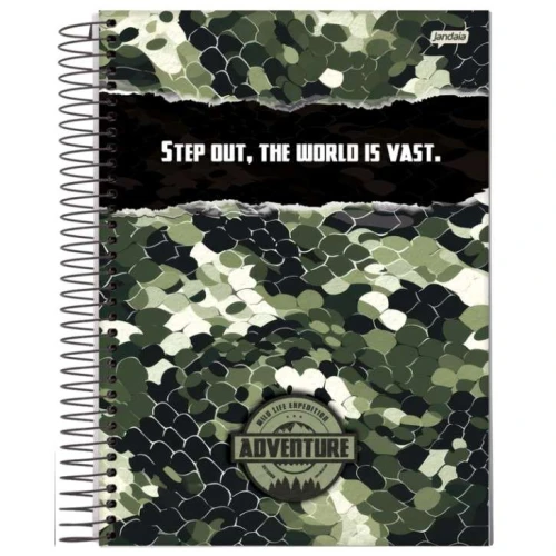 Caderno Espiral Adventure 1 matéria 80 Folhas - Jandaia