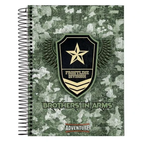 Caderno Espiral Adventure 10 matéria 160 Folhas - Jandaia Caderno Espiral Adventure 10 matéria 160 Folhas - Jandaia