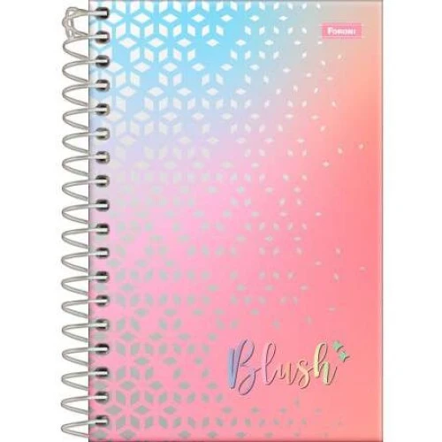 Caderno Espiral Blush 80 Folhas Pequeno - Foroni Caderno Espiral Blush 80 Folhas Pequeno - Foroni