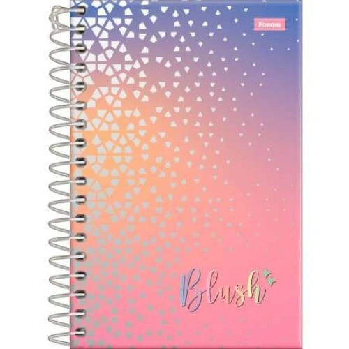Caderno Espiral Blush 80 Folhas Pequeno - Foroni Caderno Espiral Blush 80 Folhas Pequeno - Foroni