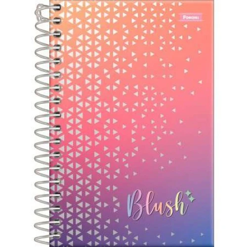 Caderno Espiral Blush 80 Folhas Pequeno - Foroni Caderno Espiral Blush 80 Folhas Pequeno - Foroni