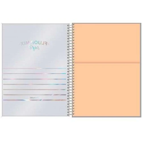 Caderno Espiral Fluor Mix 80 Folhas - Foroni