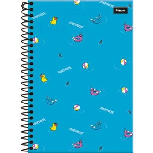 Caderno Espiral Fortnite 80 Folhas - Foroni