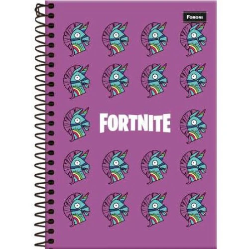 Caderno Espiral Fortnite 80 Folhas - Foroni