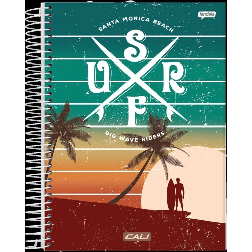 Caderno Universitário 10 Matérias Malibu 200 Folhas - Jandaia