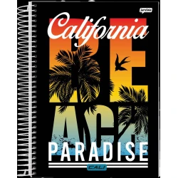 Caderno Universitário 10 Matérias Malibu 200 Folhas - Jandaia