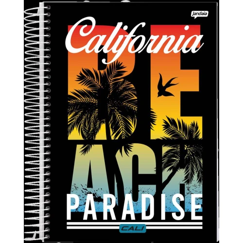 Caderno Universitário 10 Matérias Malibu 200 Folhas - Jandaia