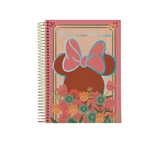 Caderno Espiral Mickey/Minnie Arts Kraft 1 matéria 80 Folhas - Jandaia
