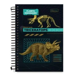 Caderno Espiral Planeta Dinossauro 80 Folhas - Cadersil