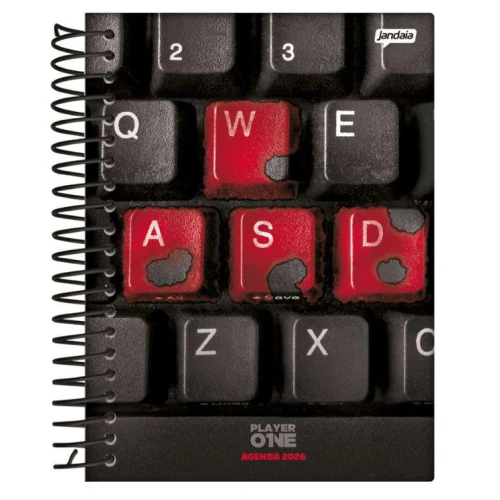 Caderno Universitário 10 Matérias Player 160 Folhas - Jandaia