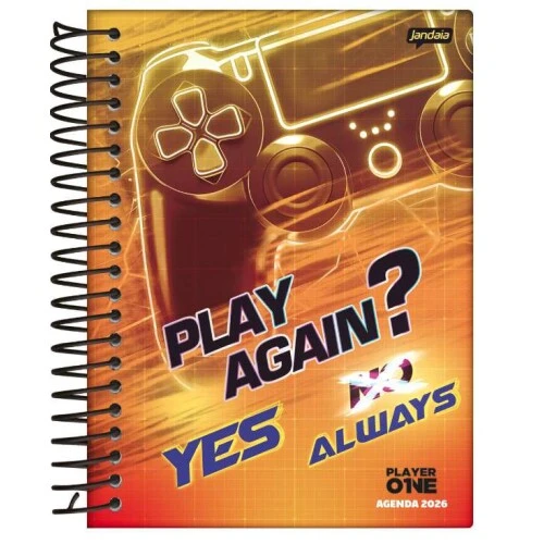 Caderno Universitário 10 Matérias Player 160 Folhas - Jandaia