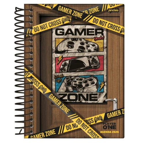 Caderno Universitário 10 Matérias Player 160 Folhas - Jandaia