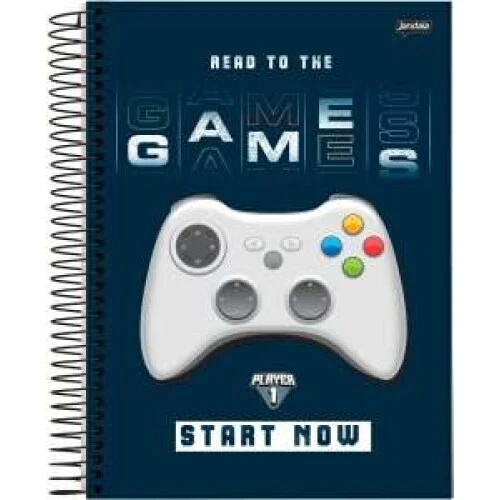 Caderno Universitário 10 Matérias Player 160 Folhas - Jandaia