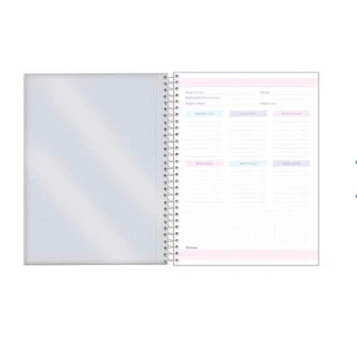Caderno Fluor Mix Soft 160 Folhas - Foroni