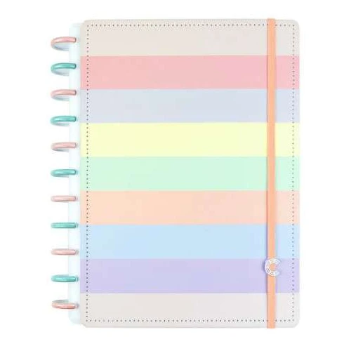 Caderno Inteligente Arco-Iris Pastel Médio 80 Folhas Caderno Inteligente Arco-Iris Pastel Médio 80 Folhas