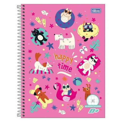 Caderno Quadriculado D+ 96 folhas - Tilibra