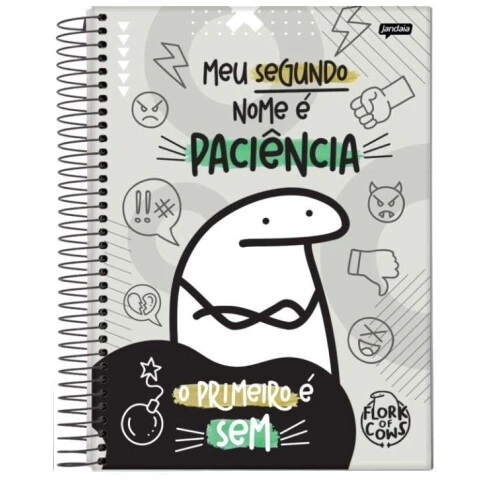 Caderno Univ. Cd 11 Flork 80 Folhas - Jandaia