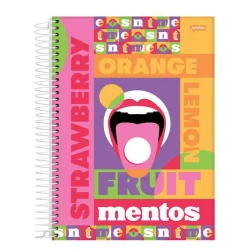 Caderno Univ. Cd 11 Mentos 80 Folhas - Jandaia