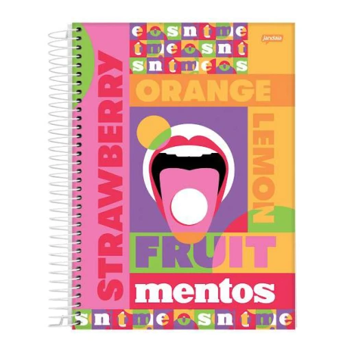 Caderno Univ. Cd 11 Mentos 80 Folhas - Jandaia