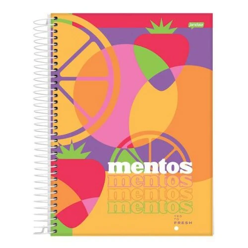 Caderno Univ. Cd 11 Mentos 80 Folhas - Jandaia